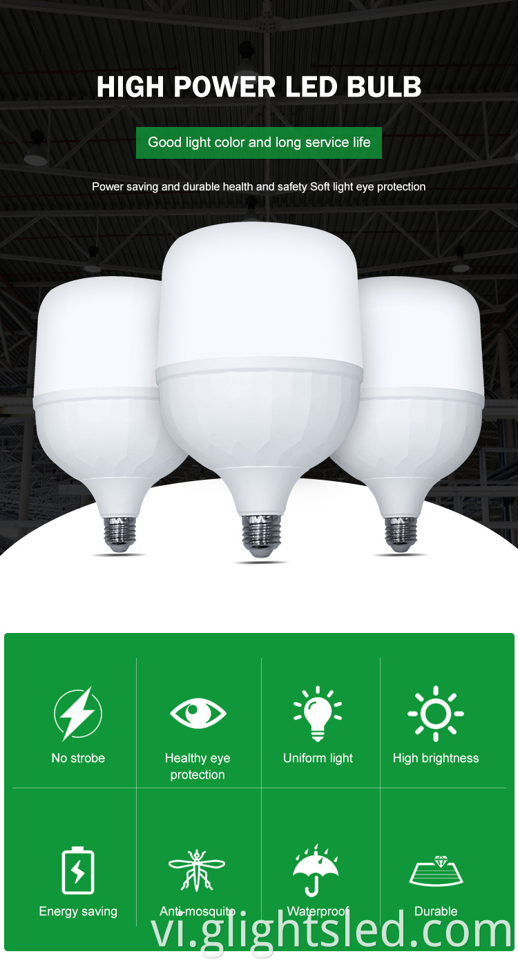 G-Lights Tiết kiệm năng lượng trong nhà Văn phòng trong nhà E27 B22 5W 10W 15W 20W 30W 40W 50W 60W Đèn Led Bulb